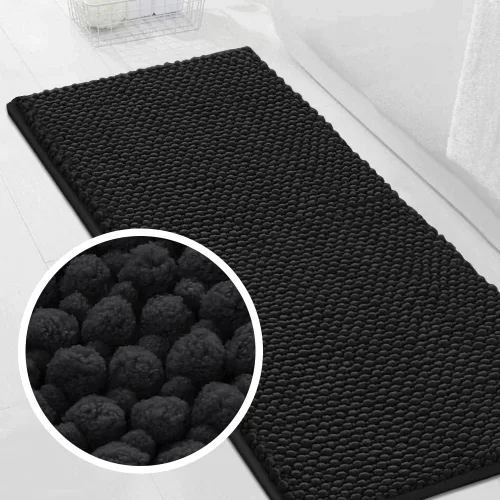 Vista 31 de Turquoize Alfombras de baño de felpilla antideslizante para baño, 17 x 24 pulgadas, extra suaves y absorbentes, lavables a máquina, perfectas