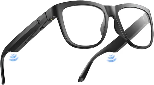 Vista 12 de Lentes inteligentes AI, lentes Bluetooth con traducción en línea de más de 140 idiomas, lentes fotocrómicas, micrófono y altavoces integrados, lente