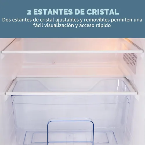 Vista 6 de West Bend - Mini refrigerador con congelador para dormitorio, oficina, bar o dormitorio, refrigerador compacto retro con estantes de vidrio Negro