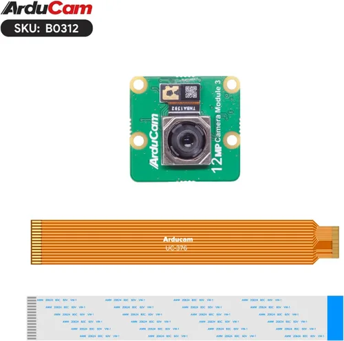 Vista 8 de Arducam para Raspberry Pi Módulo de cámara 3, 12MP IMX708 75°(D) Autofoco Cámara Pi V3, Cable FFC de 15-22 pines