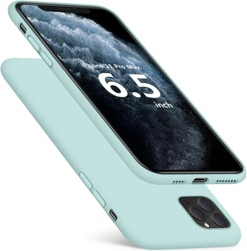 Vista 14 de DTTO Funda compatible con iPhone 11 Pro Max, funda de silicona [protección mejorada de cámara y pantalla] con cojín de rejilla de panal para iPhone