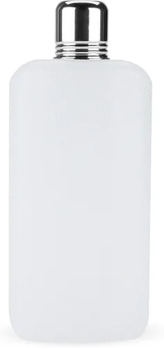 Vista 9 de True Rogue - Frasco de plástico para licor – Frasco de plástico blanco oculto y discreto de 10 onzas con tapa de vidrio de aluminio de 1 onza