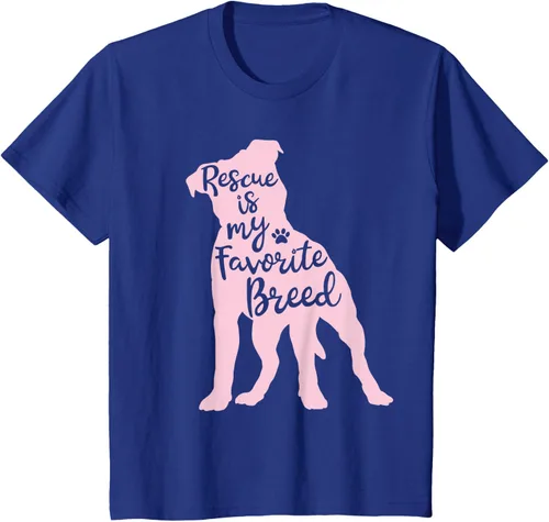 Vista 39 de Pitbull Rescue Is my Favorite Breed Dog Pit Bull Mama - Camiseta, Negro, S