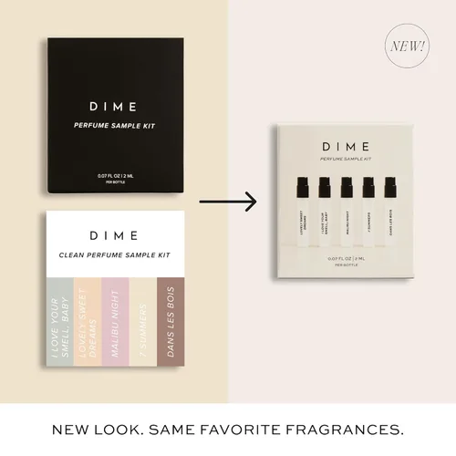 Vista 10 de Muestra de Perfume DIME Beauty, Hipoalergénico, Perfumes Limpios, Eau de Toilette Para Mujer (Set de 5, 2 ml)