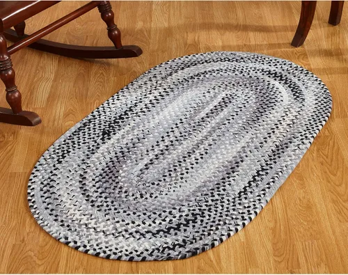 Vista 2 de Better Trends Alfombra trenzada degradada, ovalada, reversible y duradera, 100% algodón suave, ideal para cocina, sala de estar, dormitorio, tapete