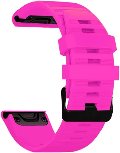 Vista 10 de AISPORTS Correa de silicona compatible con Garmin Fenix 7/7 Pro/6/6 Pro/5/5 Plus, correa de reloj de ajuste rápido de 0.866 pulgadas, correa