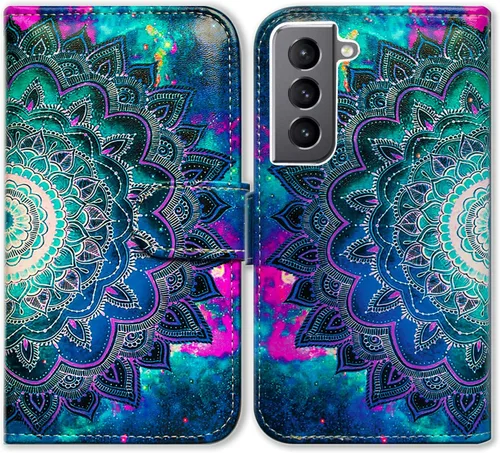 Vista 17 de Bcov Funda para Galaxy S22 Plus, funda de piel con tapa y soporte para tarjeta y soporte para Samsung Galaxy S22 Plus 5G / S22+ Patrón de pájaro