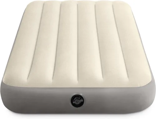 Vista 7 de Intex 64101E Dura-Beam Standard Series Colchón inflable de una sola altura, con válvulas extra anchas 2 en 1, soporta hasta 300 libras
