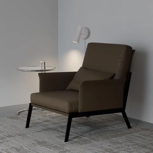 Vista 9 de Aisilan - Focos de pared LED para interiores, enchufe con interruptor, luces elevadoras ajustables para iluminación de pared, 12 W COB 3000K CRI97