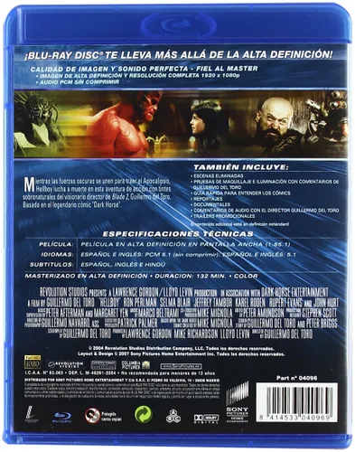 Vista 2 de Hellboy (Blu-ray) [2004] (Import Movie) (Formato europeo - Zona 2)
