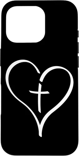Vista 20 de Blessed Christian Heart Jesus Cross Christian Catholics Cute Case for iPhone 16