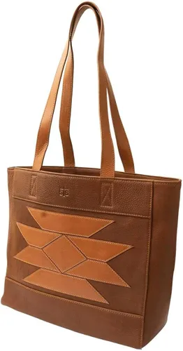 Vista 2 de STS Ranchwear Bolso de mano de cuero genuino occidental Kai Collection con dos correas de hombro, talla única, Western - Bolso de mano de piel