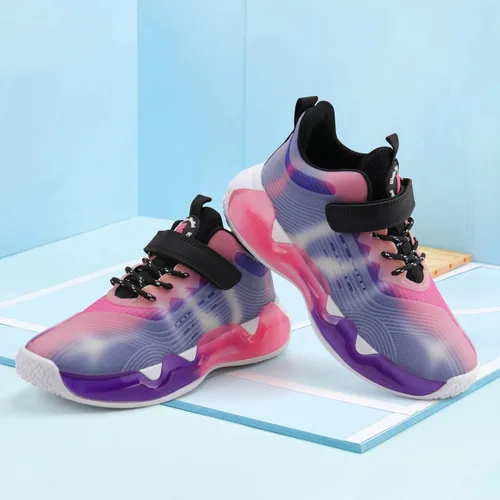 Vista 5 de brooman Zapatos de baloncesto para niños, tenis de caña baja para niñas, zapatos deportivos para la escuela