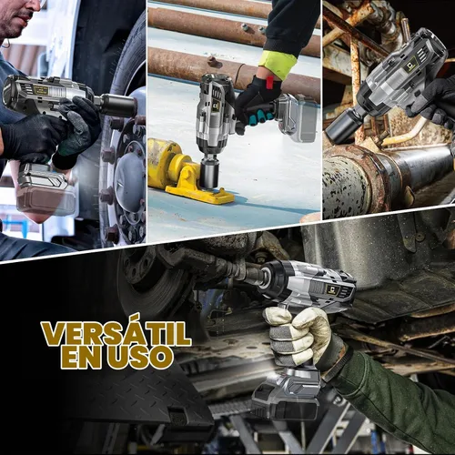 Vista 7 de Llave de impacto inalámbrica de 1/2 pulgada para batería DeWalt Max20V: Llave de impacto de alto torque de 1700 pies-libras, herramienta de servicio