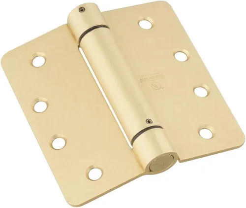 Vista 6 de NationalHardware N185-199 V521 Bisagra de resorte de embutir ajustable de latón comercial de 3-1/2 pulgadas