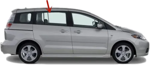 Vista 2 de Puerta de carga deslizante trasera del lado derecho del pasajero para puerta de carga compatible con modelos Mazda 5 2006-2015