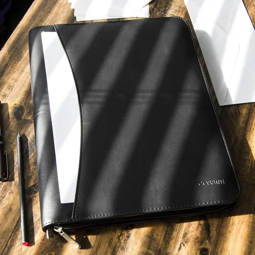 Vista 7 de cossini Premium con Business portafolios/portadocumentos de piel sintética cierre con cierre y el Interior 10.1 inch Tablet Sleeve