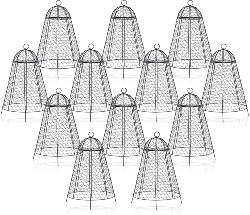 Vista 8 de boldworks Cloches de Jardín para Plantas, Jaulas de Alambre de Pollo para Proteger de Animales al Aire Libre, Extra Grandes, Resistente a