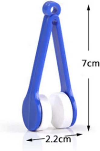 Vista 3 de LERORO 12 piezas de mini gafas de sol, gafas de microfibra limpiador de gafas de microfibra cepillo suave herramienta de limpieza mini gafas