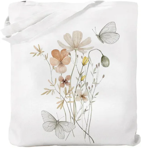 Vista 10 de Bolsa de lona con asas con cremallera para mujer, dama de honor, cumpleaños, boda, madre, señoras, bolsas de regalo para compras
