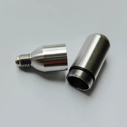 Vista 5 de Cartuchos de CO2 recargables para soda/paintball (paquete de 1), 0.28 oz, cápsulas recargables con rosca UNF 3/8-24