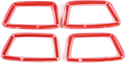 Vista 7 de 4 piezas de ABS para apariencia interior de automóvil, cubierta de panel de manija de puerta compatible con Toyota Tacoma 2016 2017 2018 2019 2020