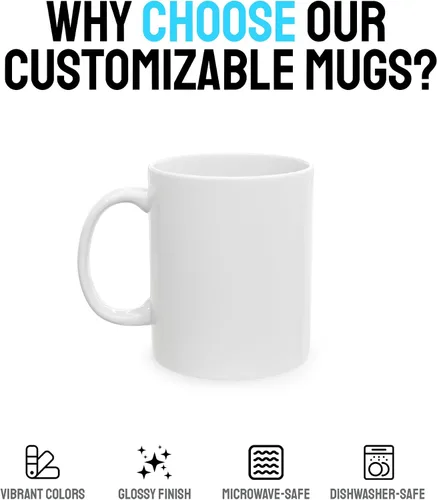 Vista 3 de Taza de café personalizada – Taza de cerámica personalizada con foto, texto o logotipo, taza de té Taza personalizada con imagen o mensaje Idea