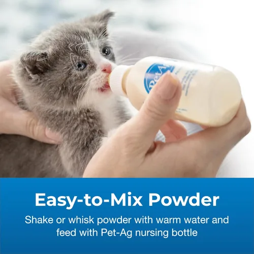 Vista 4 de Pet-Ag PetLac Polvo para gatitos – 10.5 onzas, paquete de 4 – Polvo de reemplazo de leche para gatitos recién nacidos a seis semanas de edad – fácil