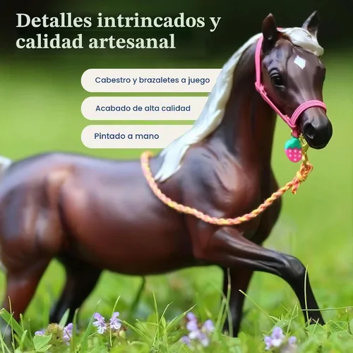 Vista 5 de Breyer Serie Freedom Set de regalo para 4 amigos – Perfección rosa Figura de caballo Modelo B-FS-10438