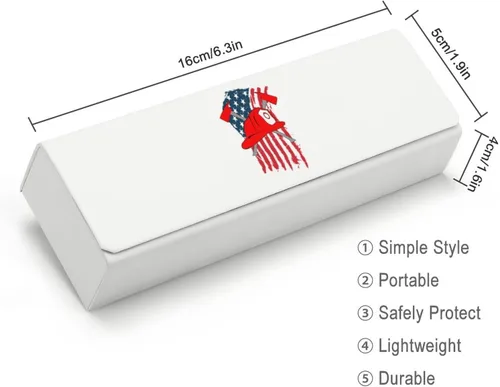 Vista 2 de Firemans Axe USA Flag - Estuche para gafas unisex