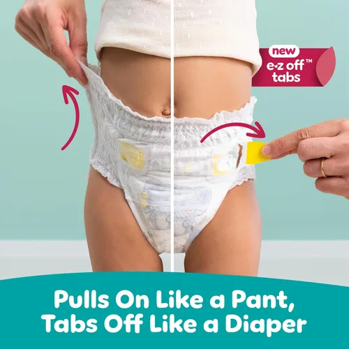 Vista 7 de Pañales Pampers - Swaddlers 360° - Talla 3, 70 unidades, hasta 100% de protección contra fugas, ajuste cómodo y seco, diseñado para cambios fáciles