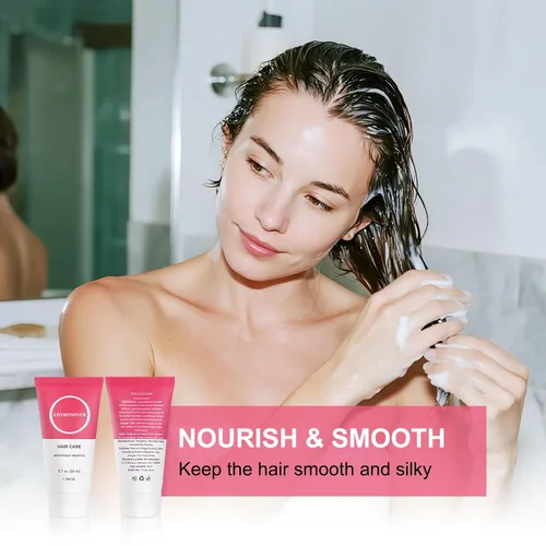 Vista 4 de Acondicionador de tamaño de viaje a granel envuelto individualmente, mini muestra de cabello, acondicionador de prueba para hombres y mujeres