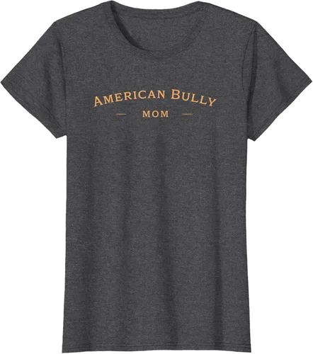 Vista 3 de Camiseta clásica American Bully Mom, American Bully Dog Mom, Negro