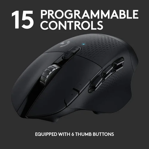 Vista 3 de Logitech Ratón inalámbrico para juegos G604 Lightspeed (renovado)