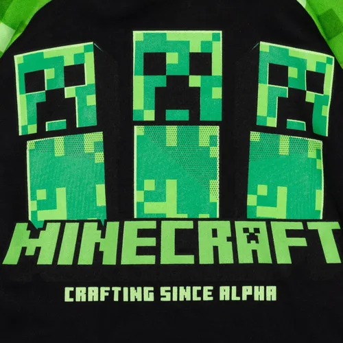 Vista 3 de Minecraft Sudadera con capucha de forro polar para niños pequeños a niños grandes (4-18-20)