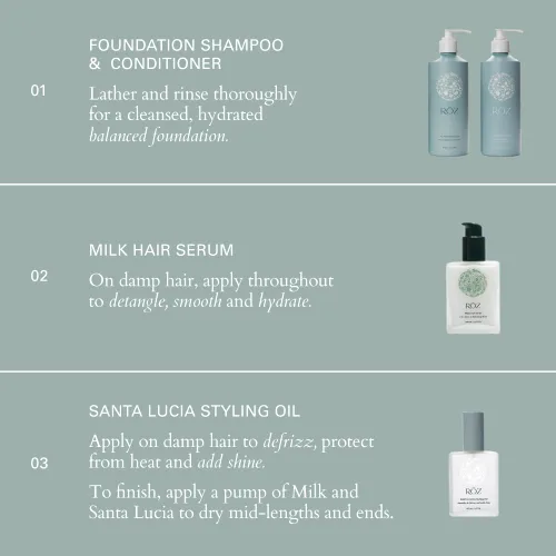 Vista 7 de RŌZ Acondicionador de base Para todo tipo de cabello Calma, nutre Ceramidas hidratantes, péptidos de guisantes, aceite de aguacate