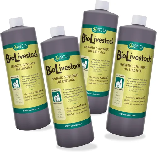 Vista 6 de SCD Bio Livestock - Aditivo líquido probiótico para piensos y agua, suplemento digestivo orgánico para vacas, cerdos, caballos, pollos, patos