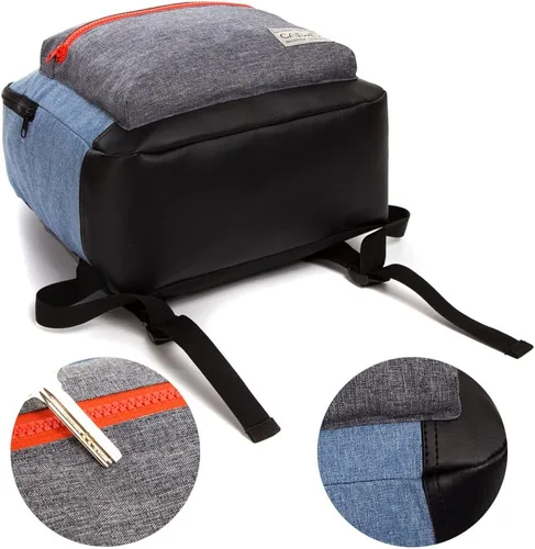 Vista 5 de CAIWEI Mochila infantil de moda (azul)