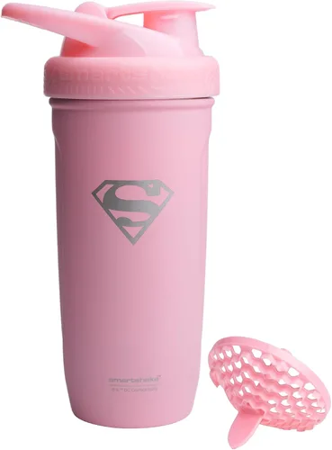 Vista 9 de Smartshake DC COMICS Reforce - Botella mezcladora de proteínas de acero inoxidable de 900 ml 30 oz - Tapa de rosca a prueba de fugas - Sin BPA