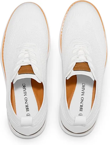 Vista 3 de Bruno Marc Zapatillas de malla para hombre Oxfords ligeras