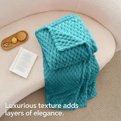 Vista 94 de BEDELITE Manta de forro polar para sofá y cama, manta decorativa de jacquard 3D de almendra, súper suave y acogedora, manta mullida cálida adecuada