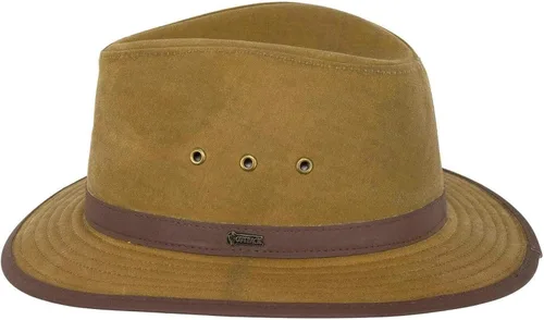 Vista 2 de Outback Trading Men's 1462 Madison River Sun-Protective Waterproof Crushable Cotton Oilskin Hat