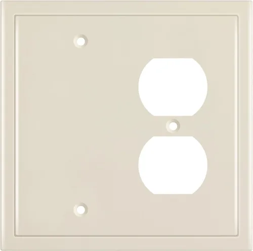 Vista 22 de Henne Bery Placa decorativa de pared con borde moderno, tapa de tomacorriente para cubrir enchufe, aleación de zinc maciza duradera