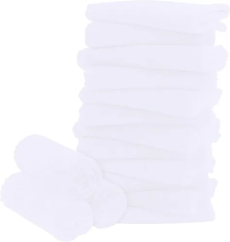 Vista 13 de Paquete de 16 toallitas para bebé - 10x10 pulgadas, vellón de coral - Paños de lavado extra absorbentes y suaves para recién nacidos, bebés y niños