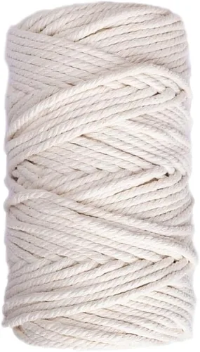 Vista 14 de Cuerda de algodón de 0.039 pulgadas para macramé de 820 pies para cocina, cuerda para asar, atar carne, pavo, envoltura de regalos, manualidades
