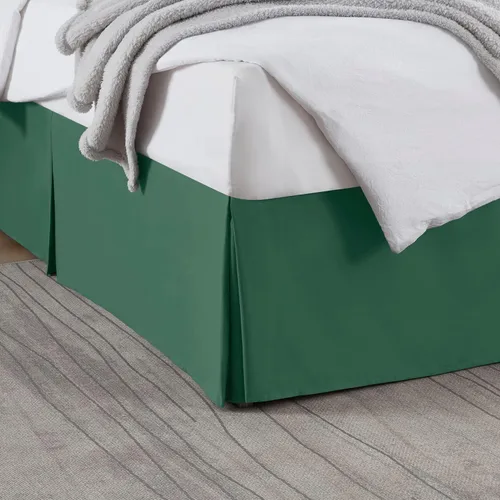 Vista 35 de Nestl Falda de cama individual blanca – Falda de cama de tamaño individual de 14 pulgadas de caída – Faldas de cama de microfibra cepillada – Falda