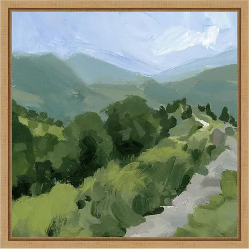 Vista 9 de Amanti Art Lienzo enmarcado para pared, camino forrado de árbol I de 16 x 16 pulgadas, por Victoria Barnes, lienzo enmarcado para pared, obras