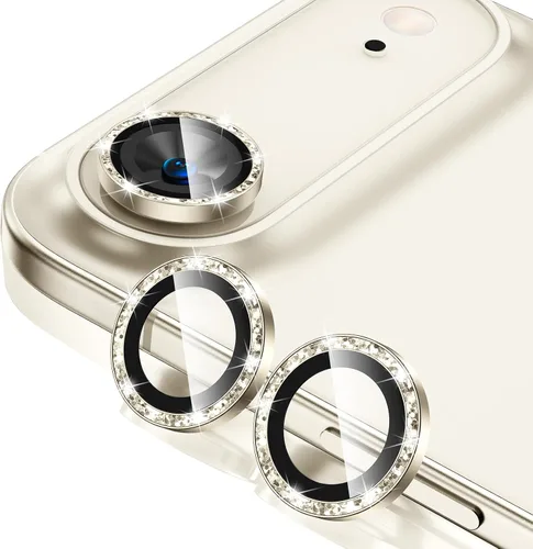 Vista 11 de Tensea Protector de Lente de Cámara para iPhone 13 mini/iPhone 13, Cubierta de Cámara de Vidrio Templado 9H Protector de Pantalla Anillo Individual