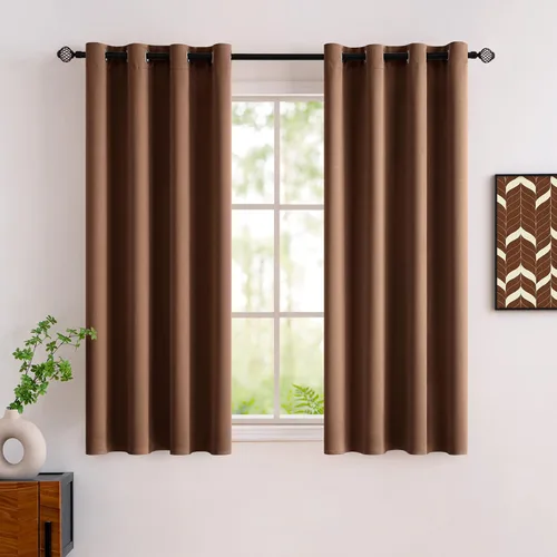 Vista 69 de MIULEE Cortinas opacas para dormitorio o sala de estar, juego de 2 paneles de cortina para ventana con aislamiento térmico y bloqueo de luz
