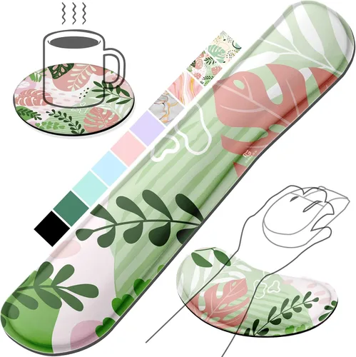 Vista 43 de Gimars Reposamuñecas para mouse, soporte de muñeca Pop It Fidget para aliviar la presión del mouse, almohadilla ergonómica de espuma viscoelástica